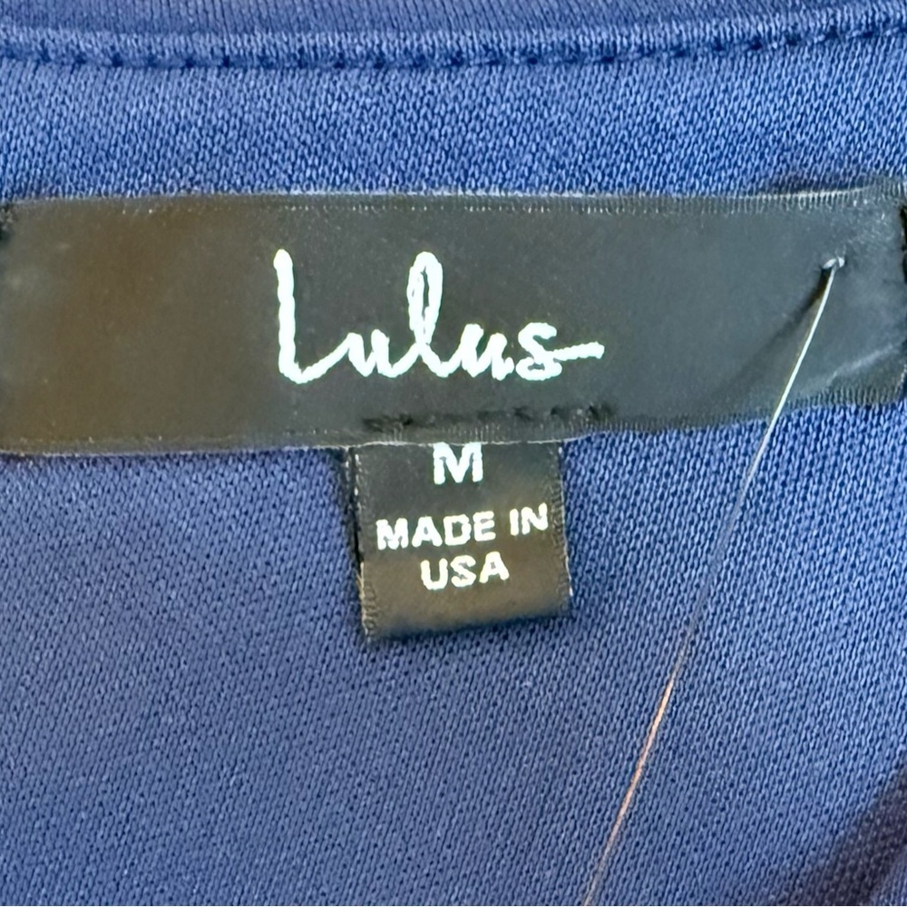 NWT Lulus Navy Blue Mini Dress Size M - Picture 10 of 10